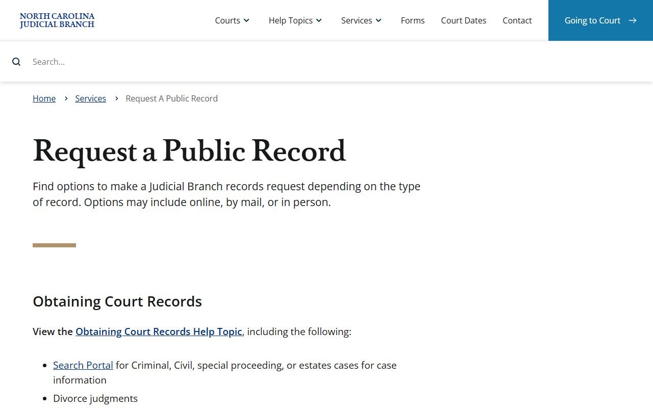 Washington County court records public request routing