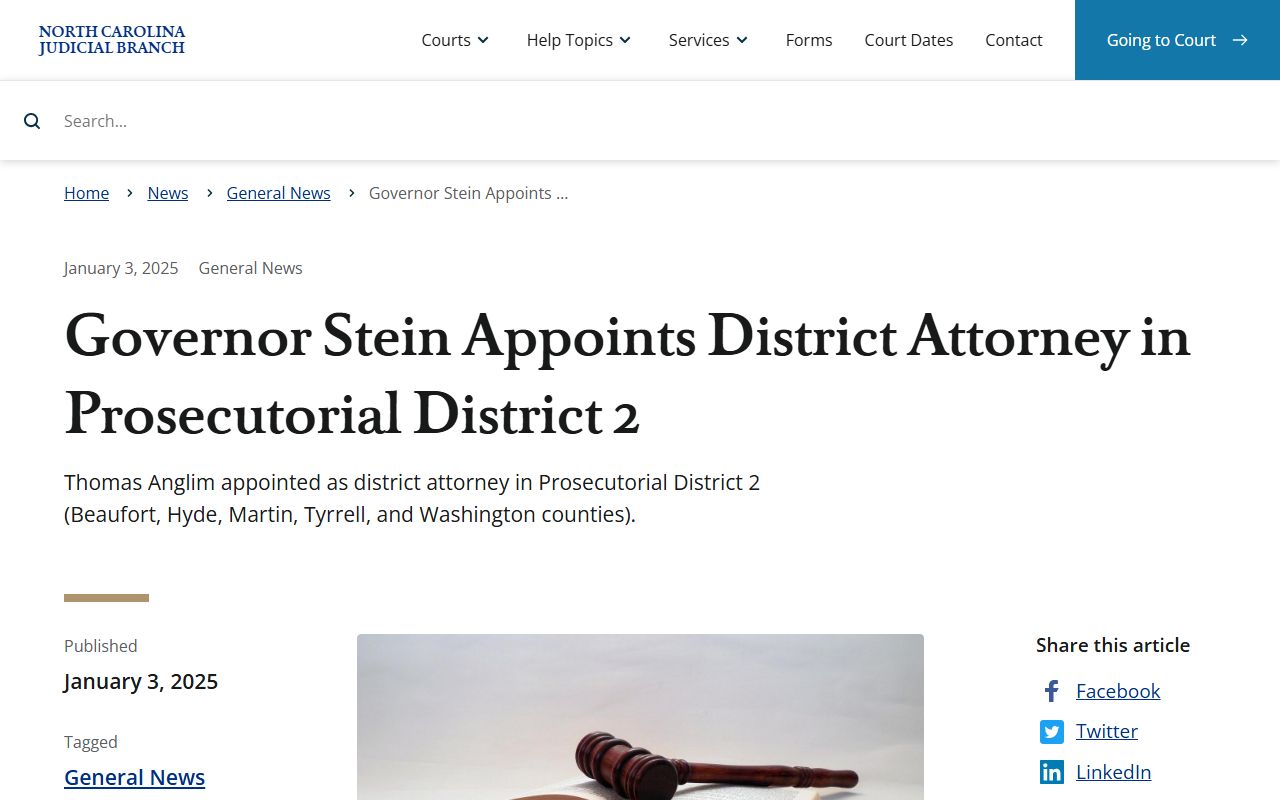 Washington County criminal court records District Attorney appointment source
