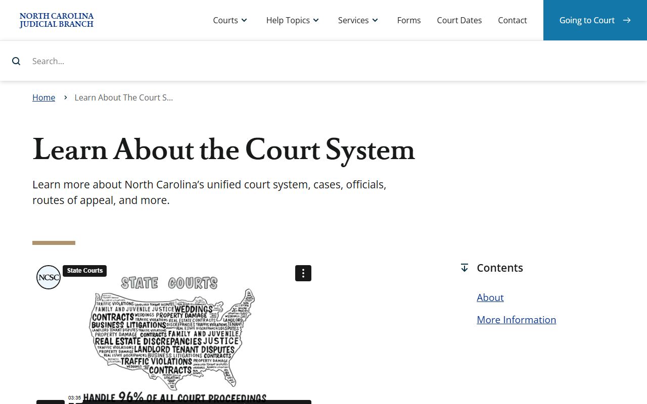 Washington County Superior Court records North Carolina court system overview
