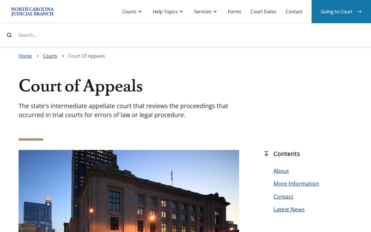 Washington County Superior Court records Court of Appeals path