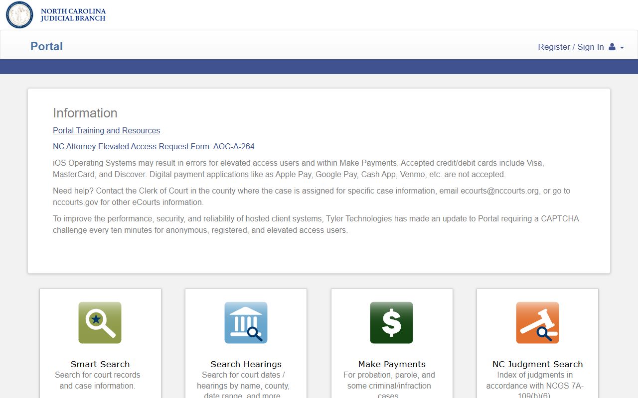 Washington County court records eCourts Portal home