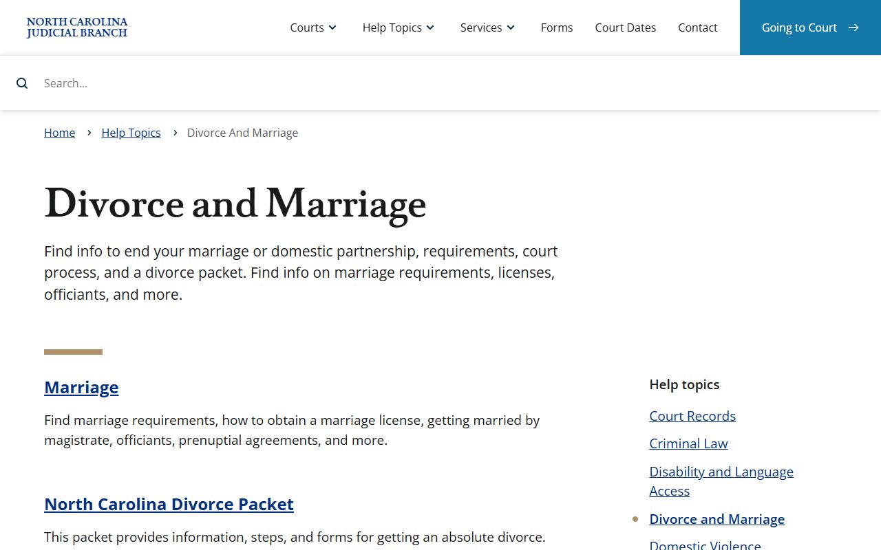 Washington County divorce records North Carolina divorce and marriage guidance