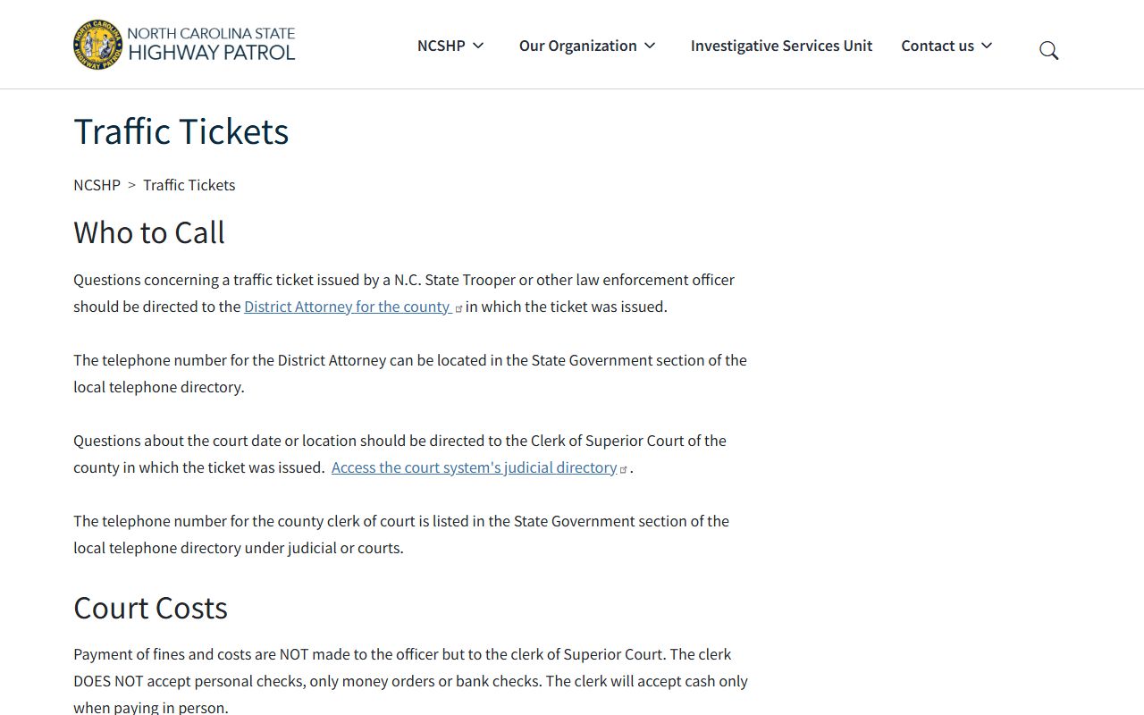 Washington County traffic court records State Highway Patrol traffic ticket guidance